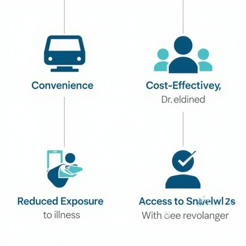 Infographic highlighting benefits of telehealth for children