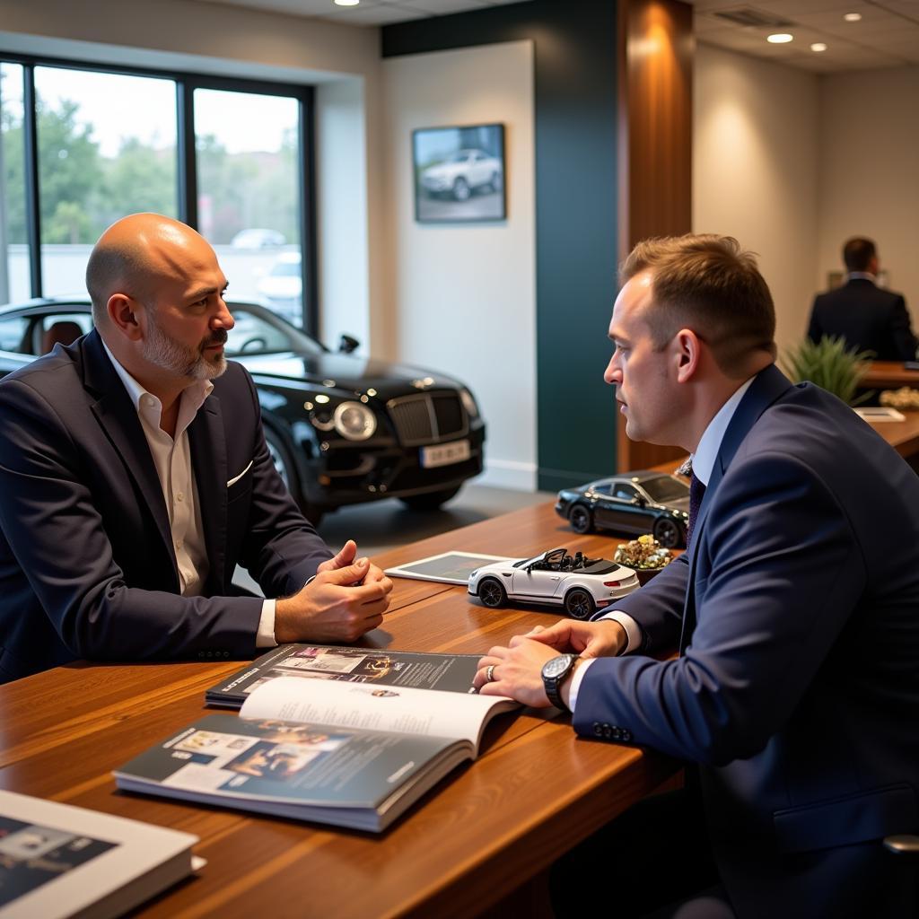 Bentley Showroom Consultation