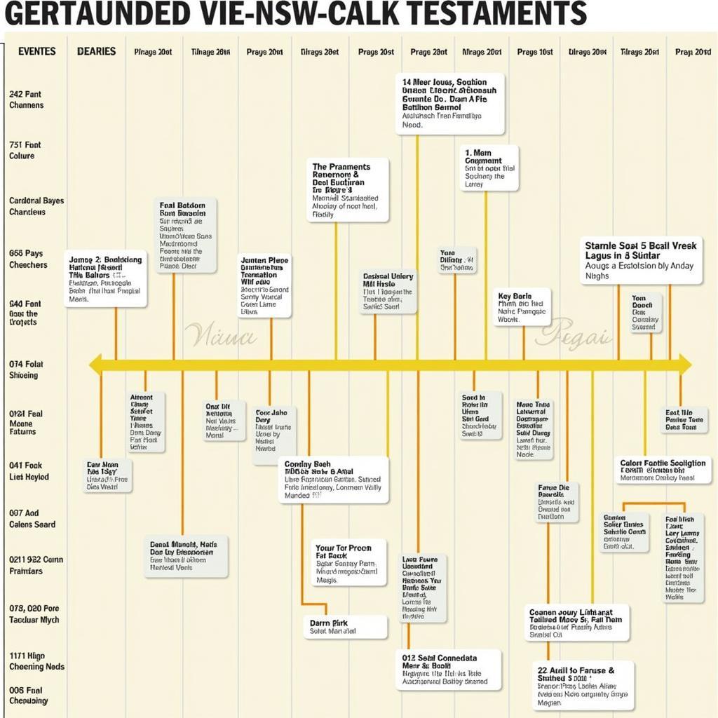 Example of a Bible Timeline Chart