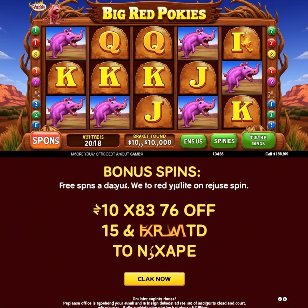 Big Red Pokies Free Spins