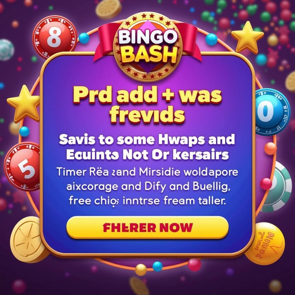 Bingo Bash Special Event Banner