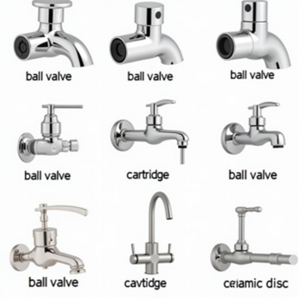 different styles of bk frost free faucets