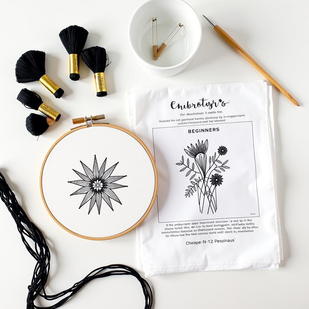  Beginner's Blackwork Embroidery Kit 