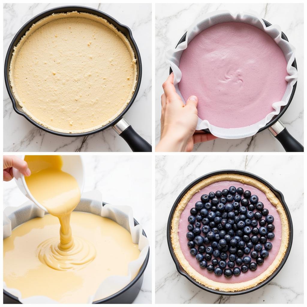 Blueberry Cheesecake Assembly