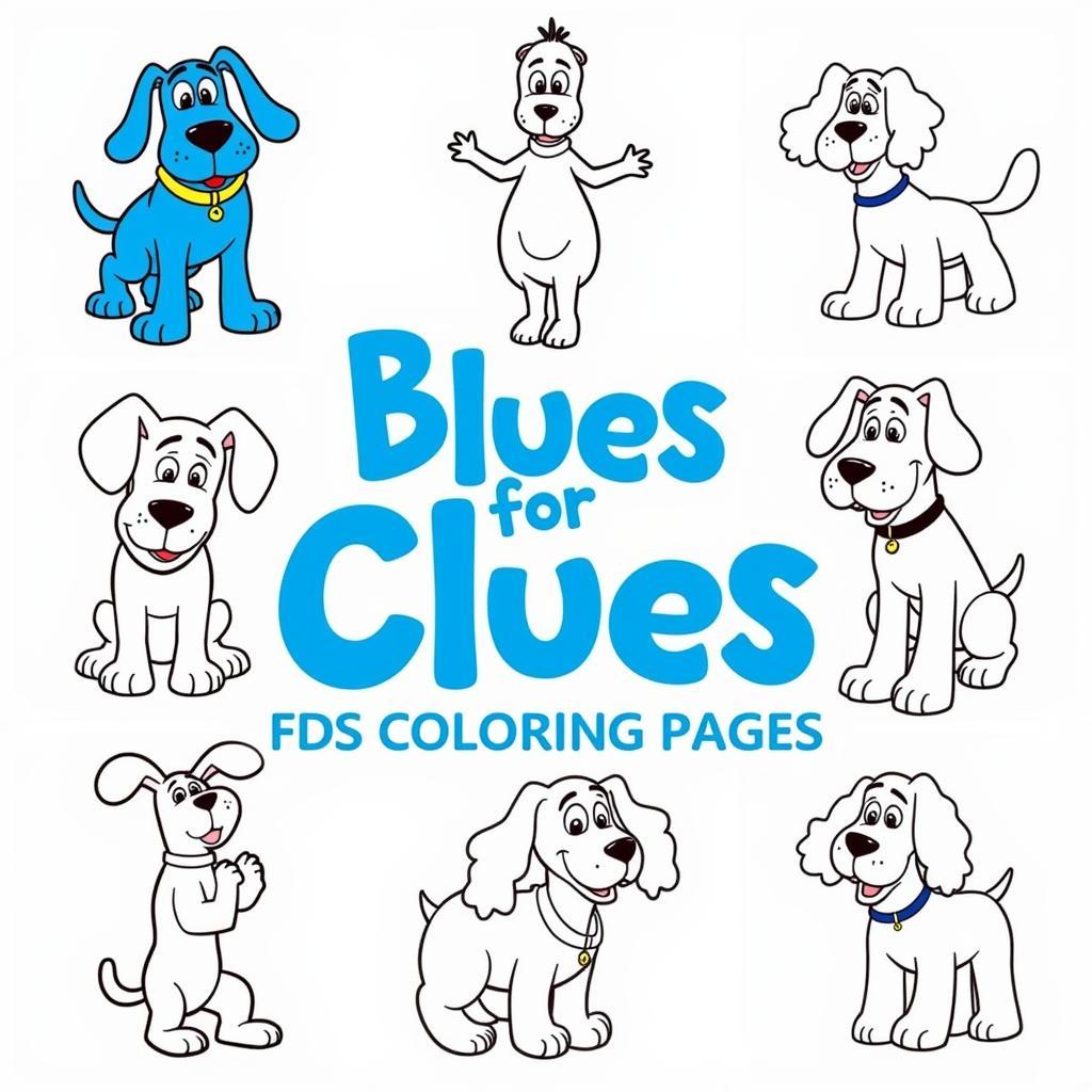 Free Printable Blues Clues Coloring Pages