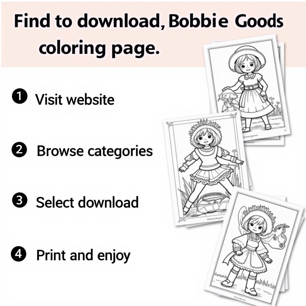 Easy Steps to Print Bobbie Goods Coloring Pages