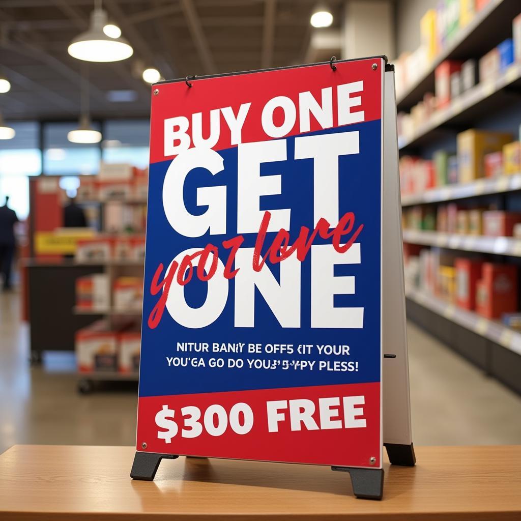 BOGO Sale Sign