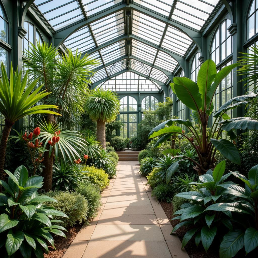 Fort Worth Botanic Gardens Conservatory interior