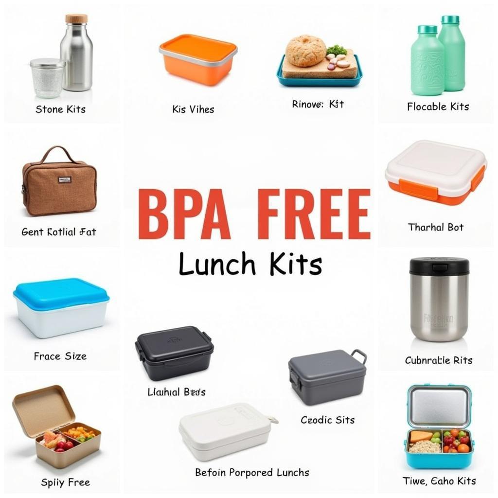 Different BPA Free Lunch Kit Options