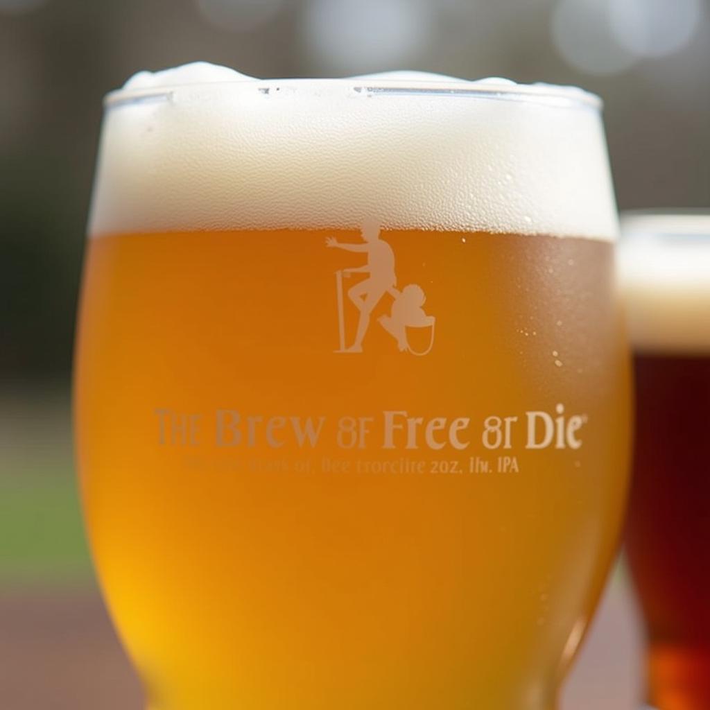 Brew Free or Die IPA in a Glass