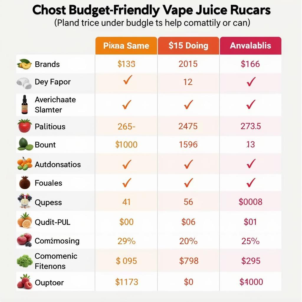 Comparison of Budget-Friendly Vape Juice Brands