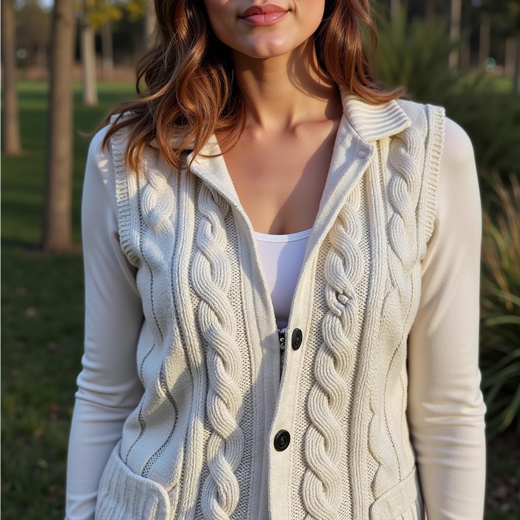 Free Cable Knit Vest Pattern