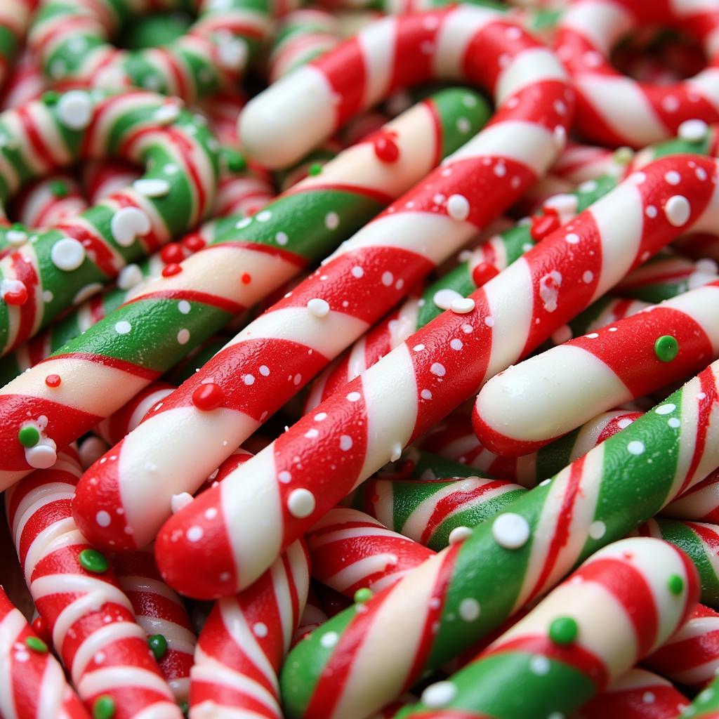 Festive Candy Cane Design Elements