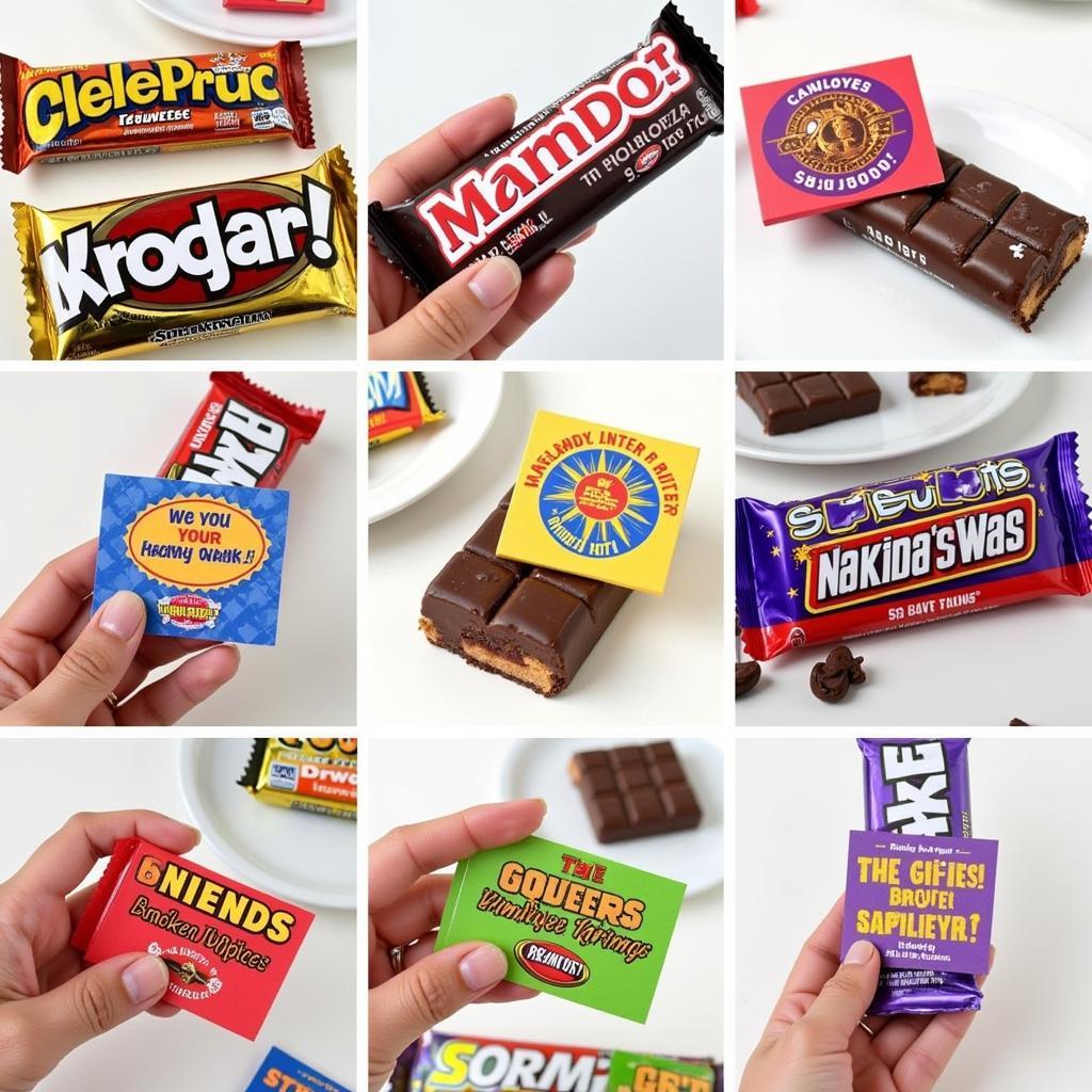 Variety of Candy Tags