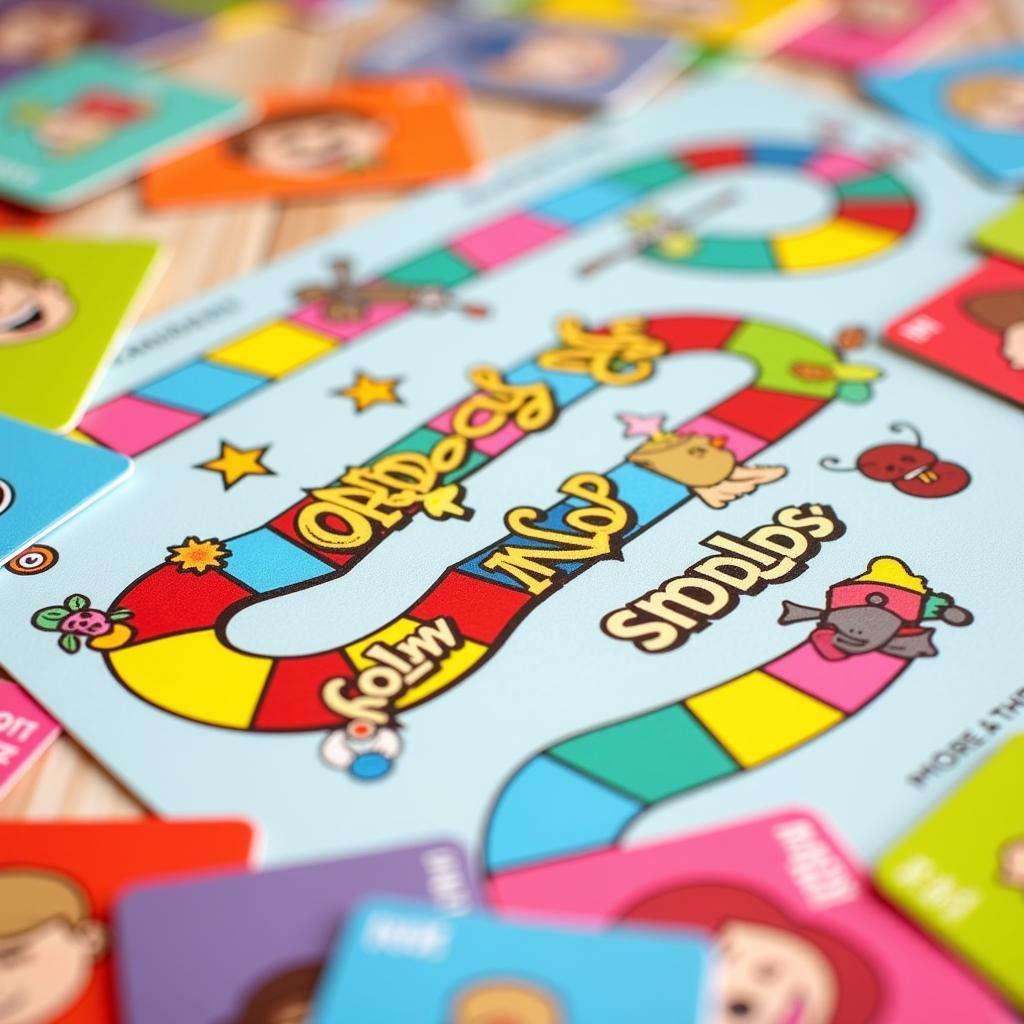 Printable Candyland Game Board and Cards