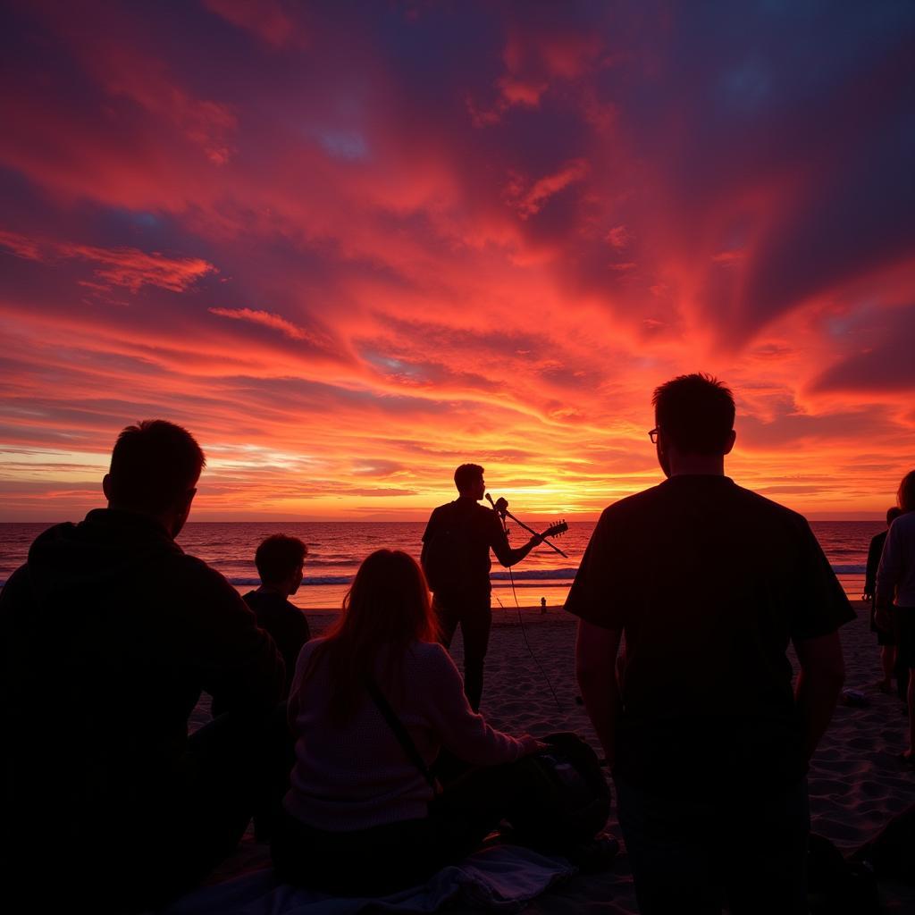 Sunset Concert on a Cape Cod Beach