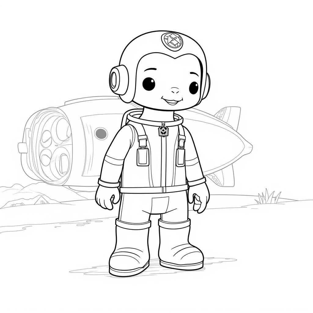 Captain Barnacles coloring sheet