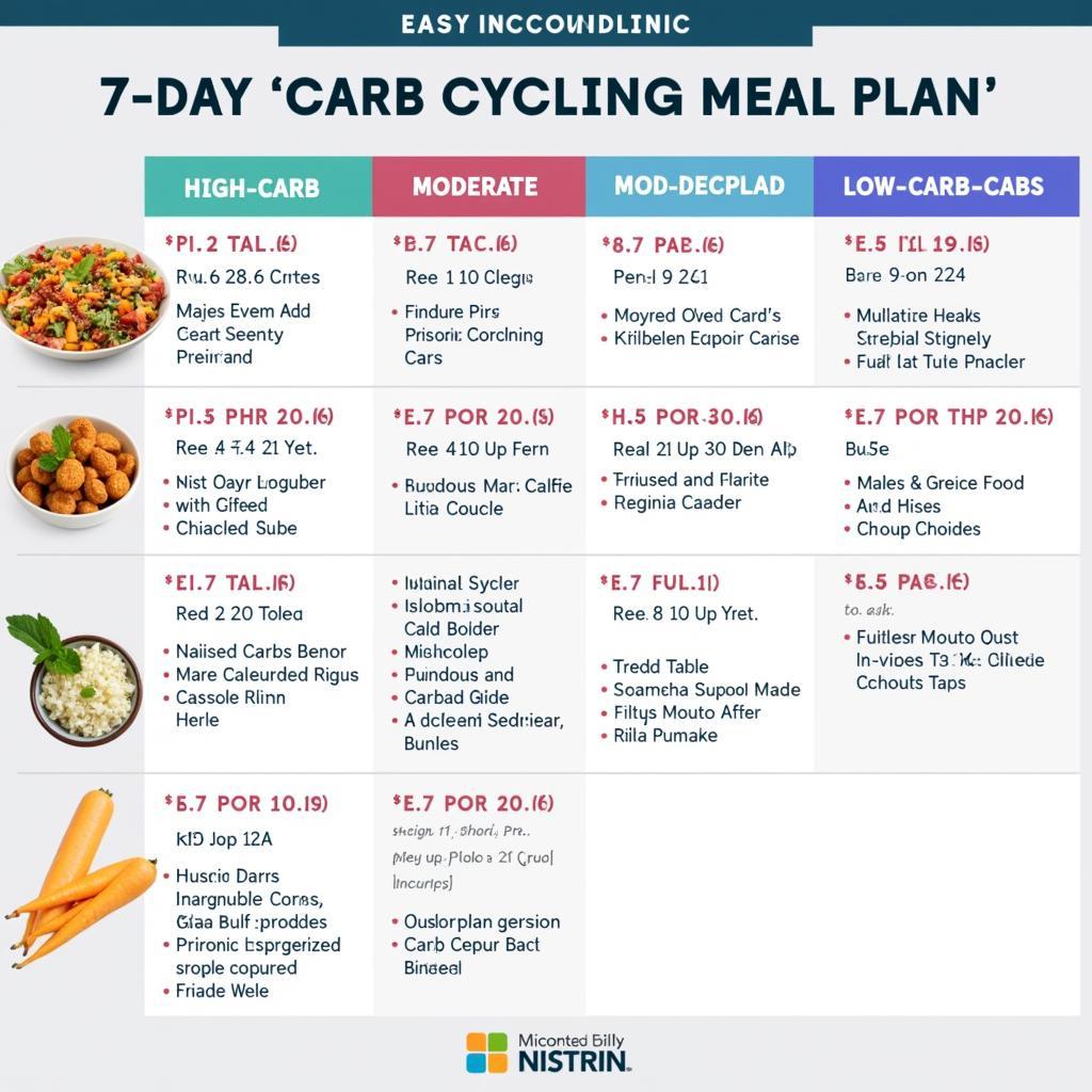 7-Day Carb Cycling Meal Plan