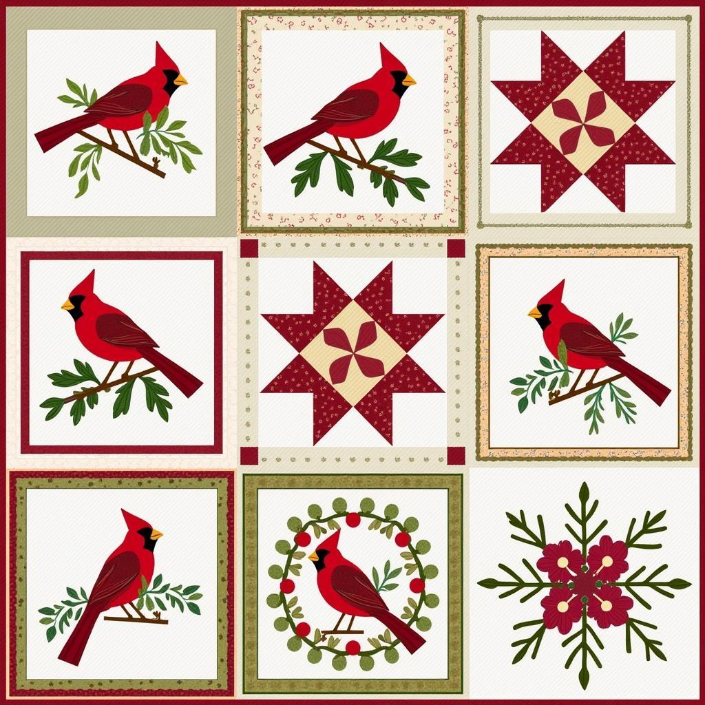 Cardinal Quilt Pattern Variations