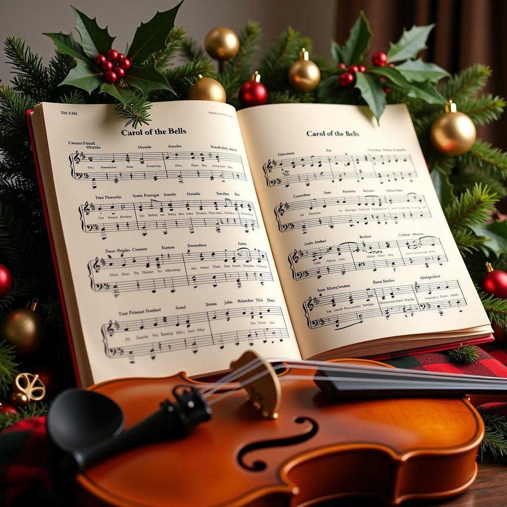 Free Carol of the Bells violin sheet music