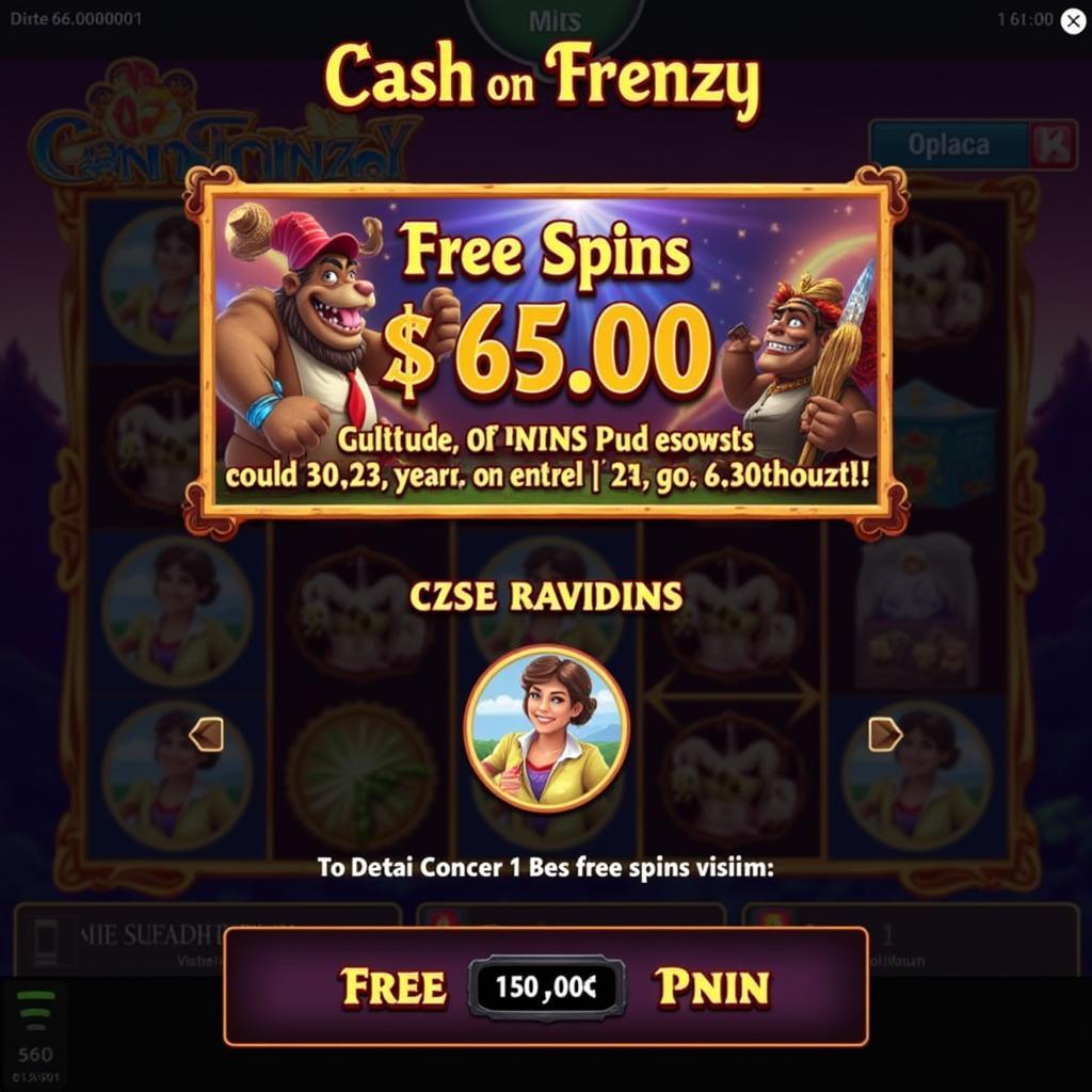 Cash Frenzy Free Spins Bonus