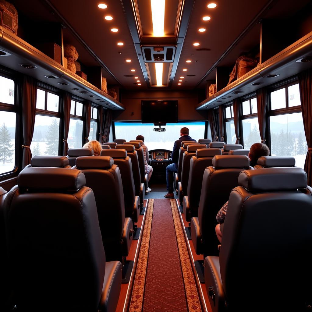 Comfortable Casino Bus Interior