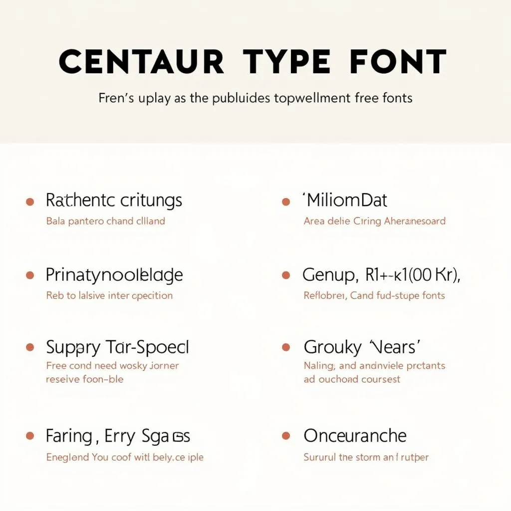 Free Centaur Font Alternatives