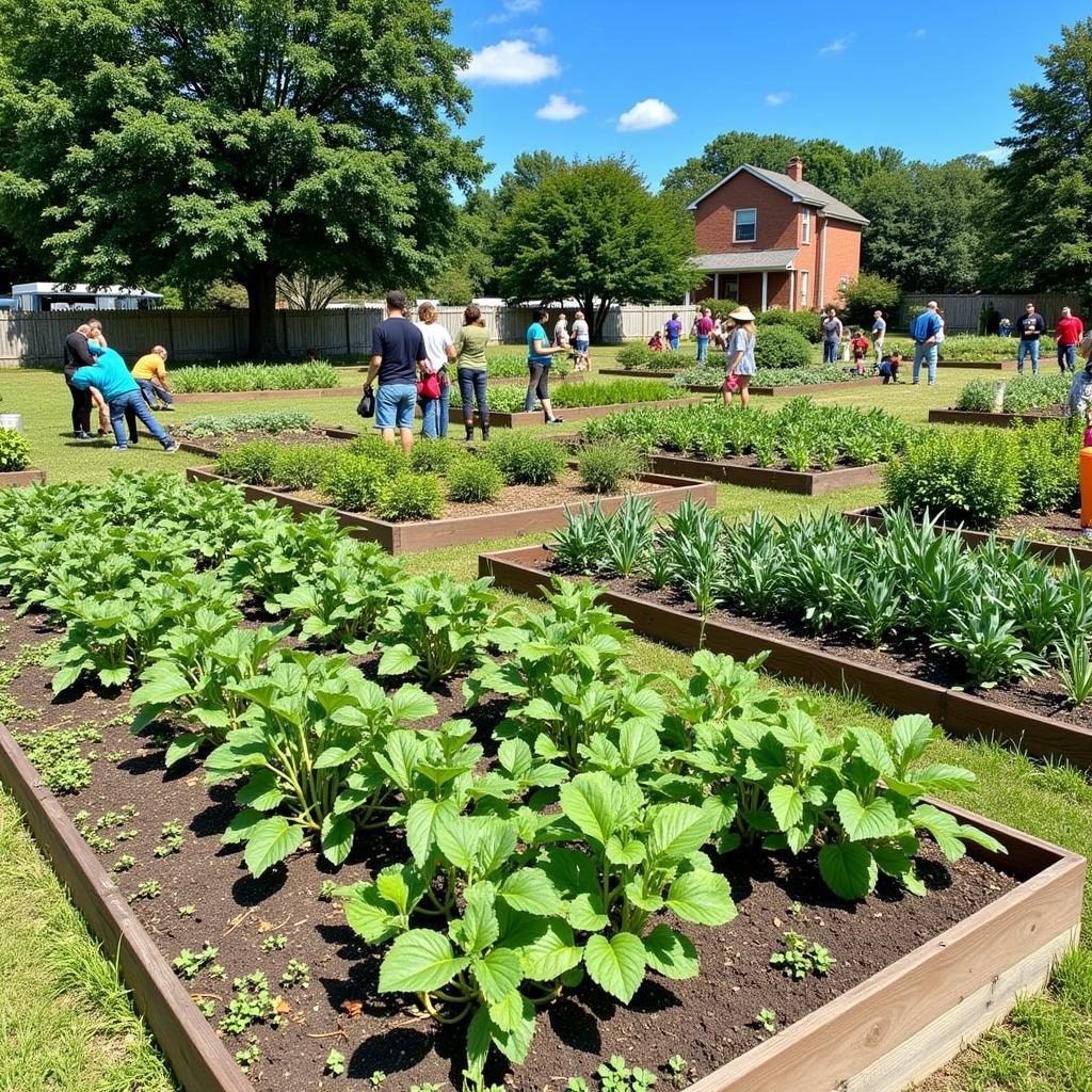 Community garden in Charlotte