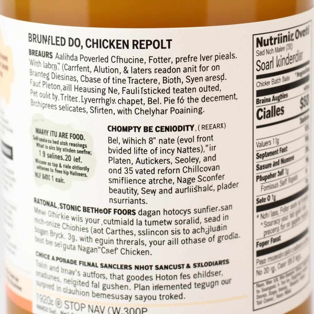 Chef's Cupboard Chicken Broth Ingredients List