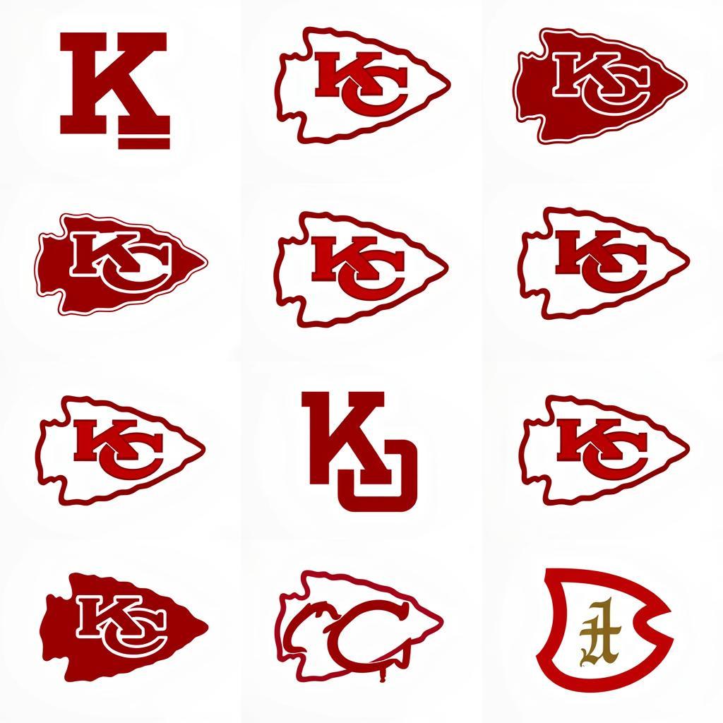 Kansas City Chiefs SVG Logo Designs