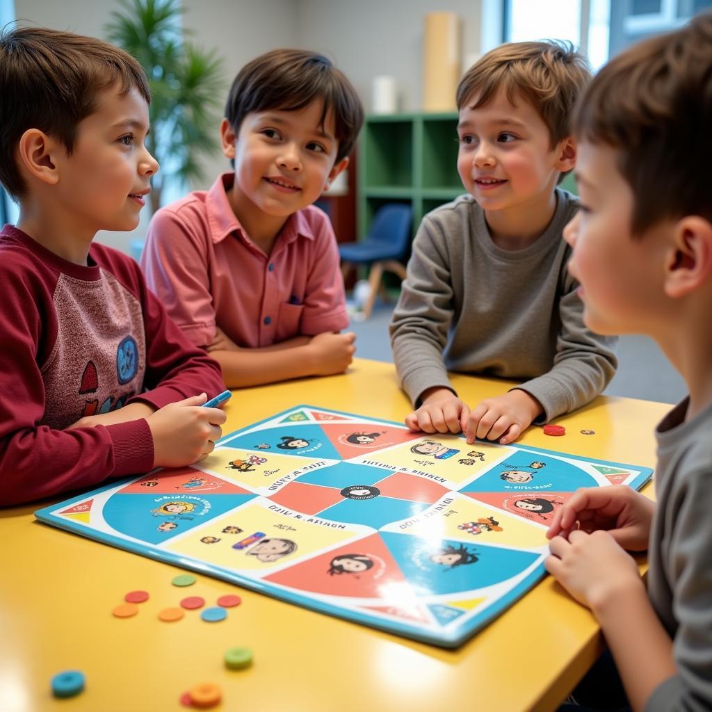 Children Playing "Waiting My Turn" Game