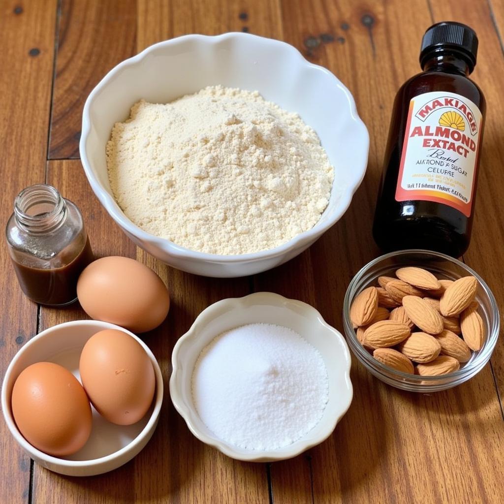 Gluten Free Chinese Almond Cookies Ingredients