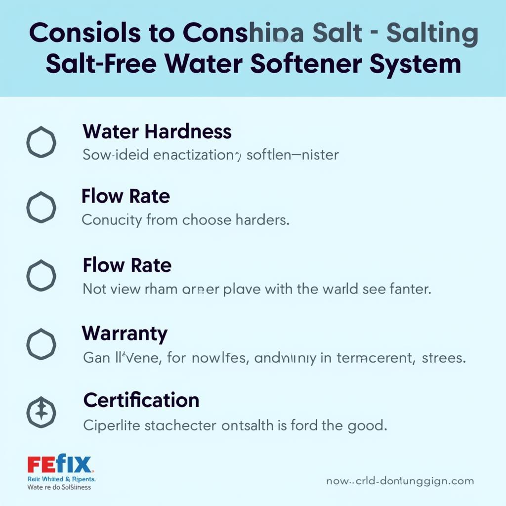 Factors to Consider When Choosing a Salt-Free Water Softener