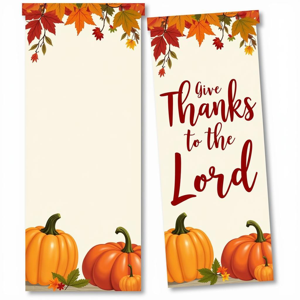 Festive Christian Thanksgiving Banner Printable