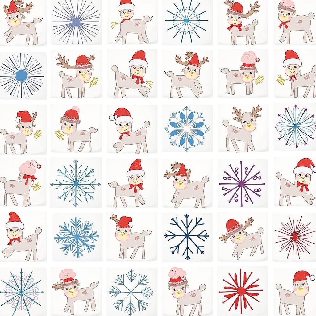 Variety of Christmas Applique Patterns