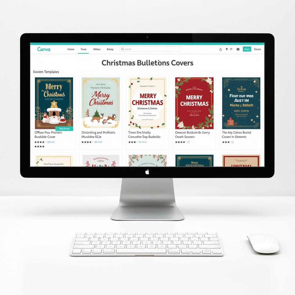 Free Christmas bulletin cover templates