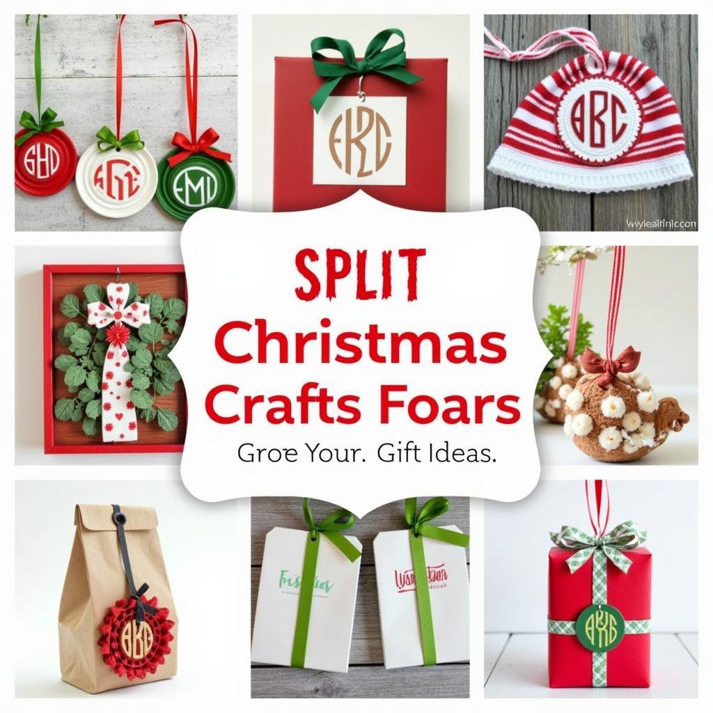 Inspiring Christmas Crafts Using Monogram SVGs