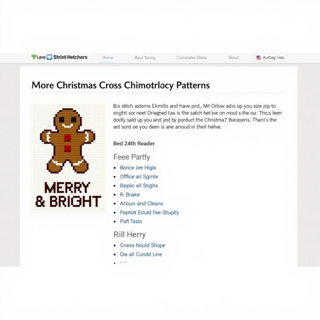 Beginner-Friendly Christmas Cross-Stitch Pattern