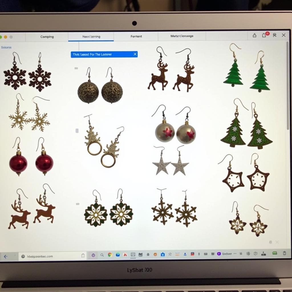 Festive Christmas Earring SVG Designs