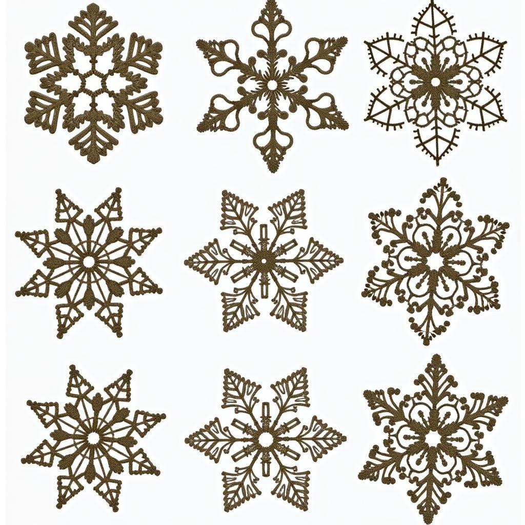 Christmas Filet Crochet Snowflake Patterns