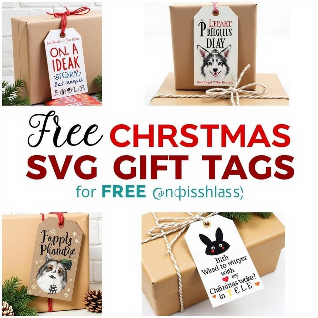 Christmas Story SVG Free Gift Tags