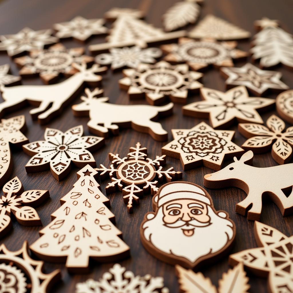 Christmas wood burning patterns for ornaments