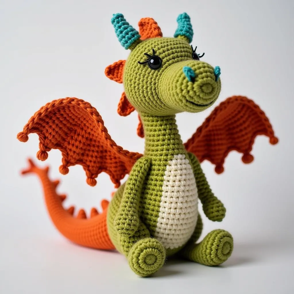 Chunky Crochet Dragon Amigurumi Pattern