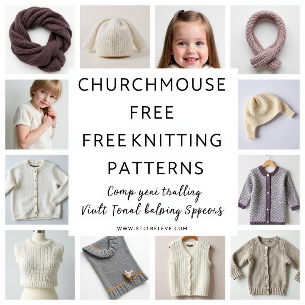 Collection of Churchmouse free knitting patterns