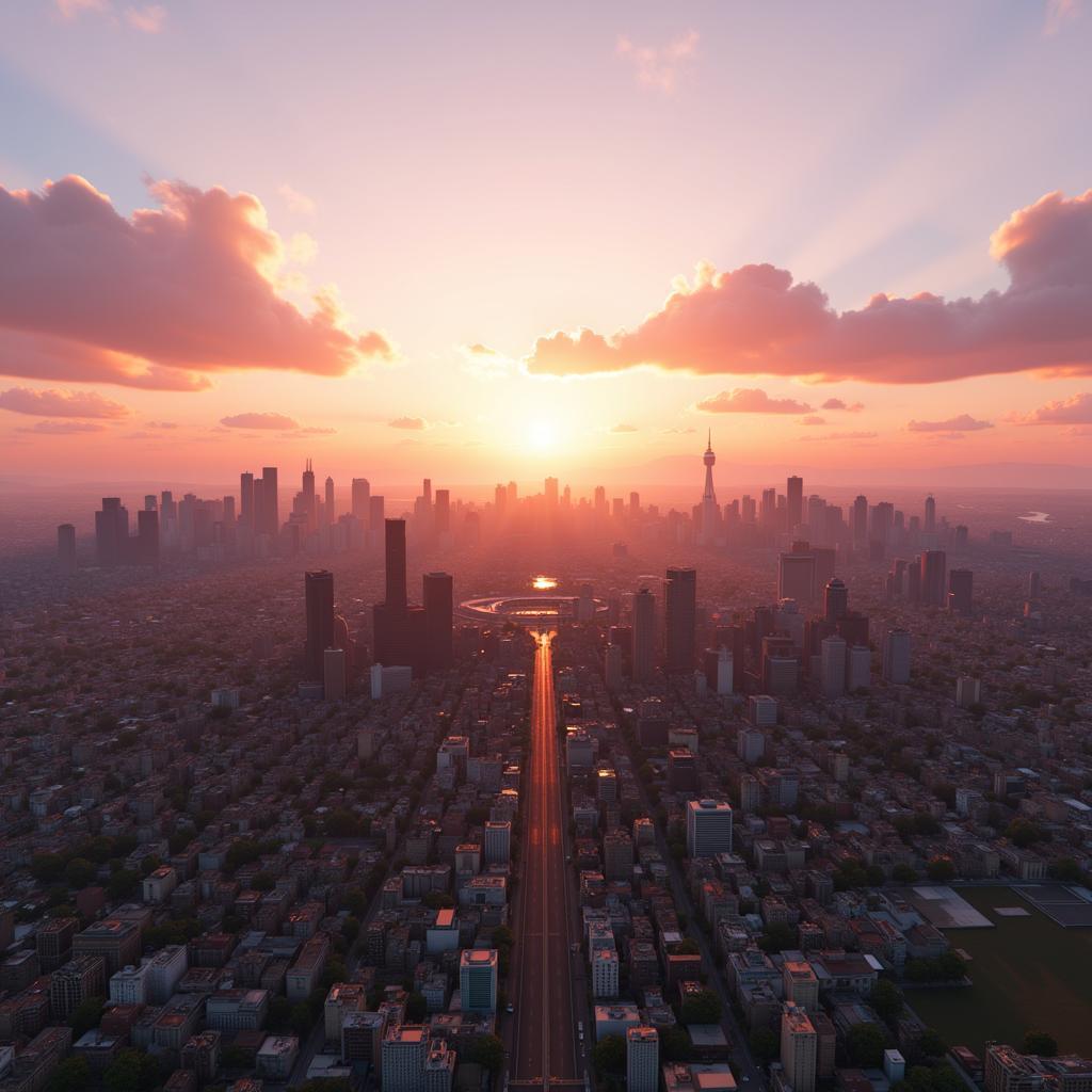 Spectacular Cityscape in Cities Skylines 2