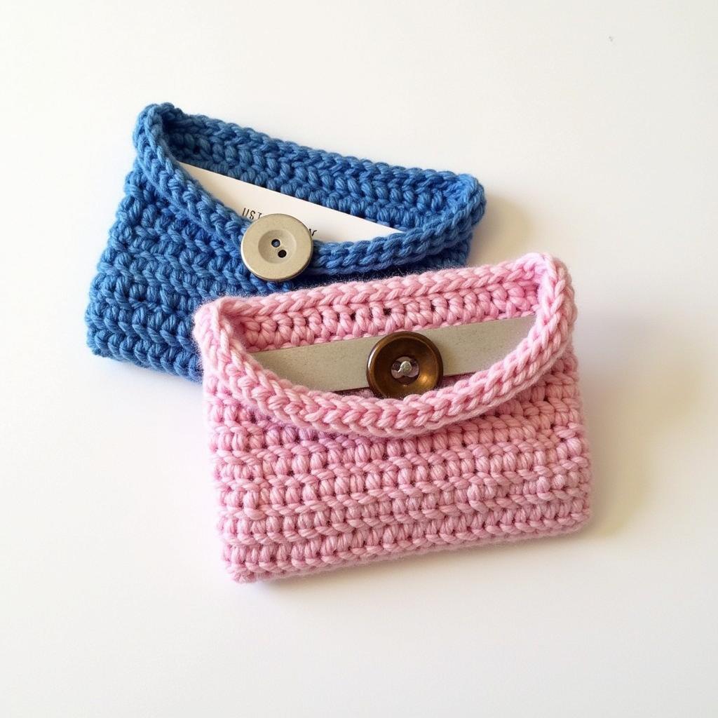 Classic Crochet Gift Card Holder in Envelope Style