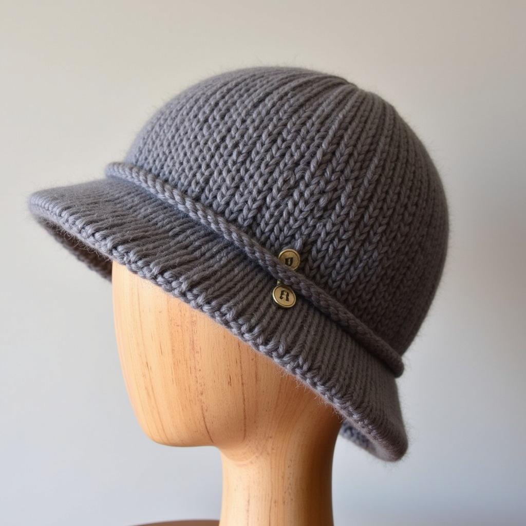 Classic Knitted Cloche Hat