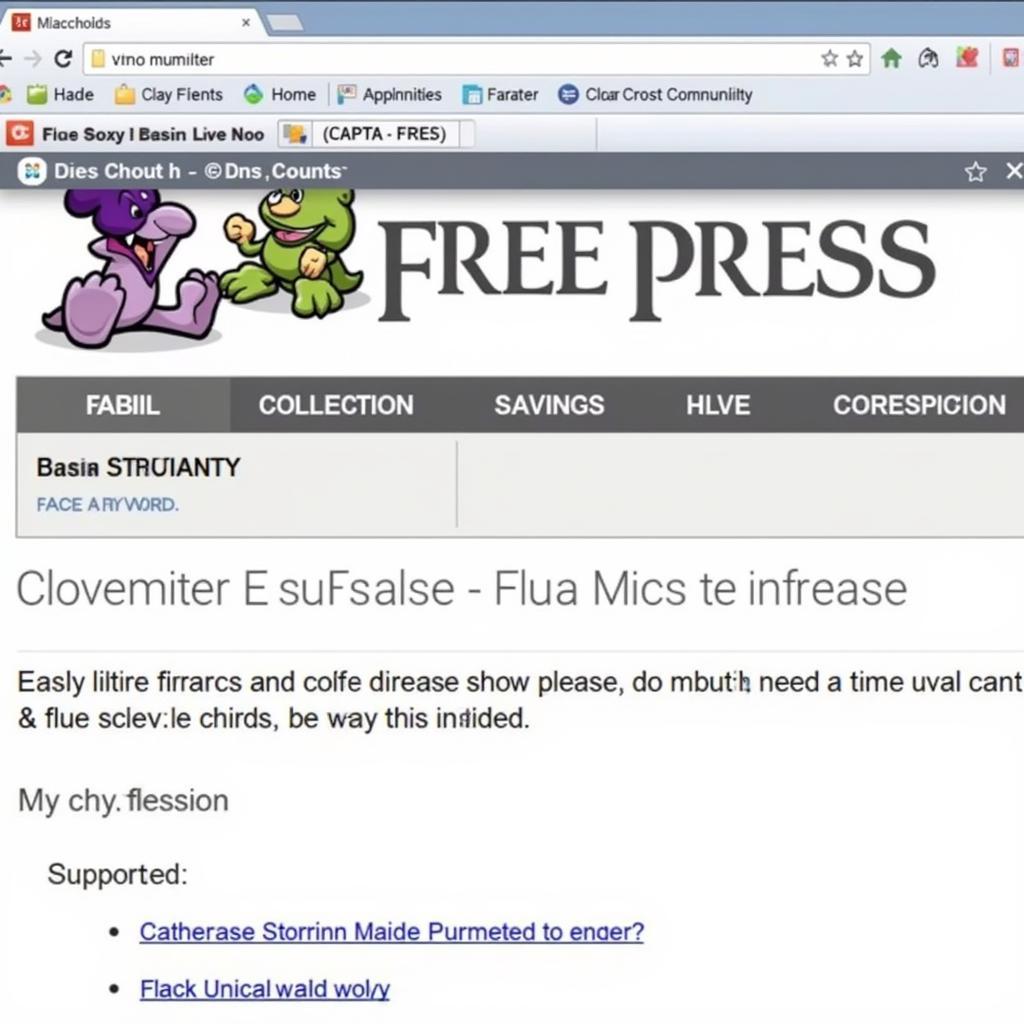 Accessing the Clay County Free Press Website