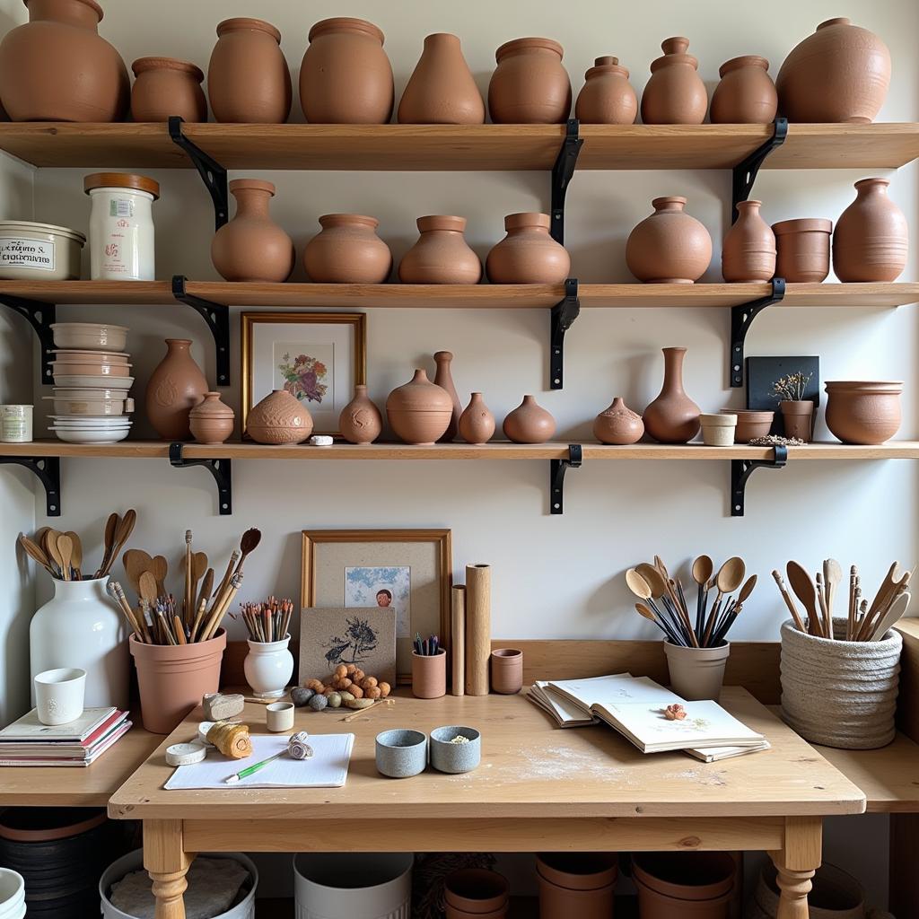 Stocked Clay Studio with Free Shipping Supplies