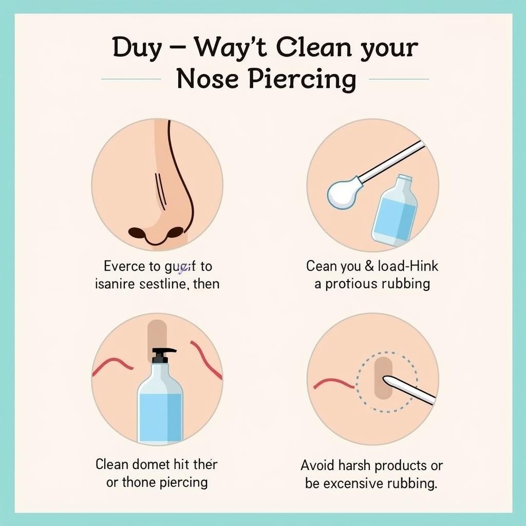 Properly Cleaning a Nose Piercing